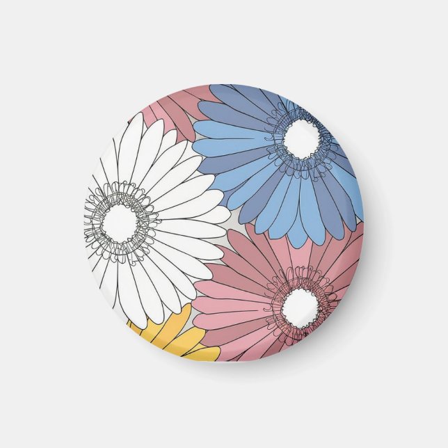 Íman flowers Magnet (Frente)