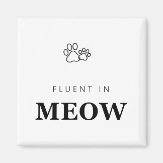 Íman Fluente em Gato Engraçado Amante de Gatos Impressã