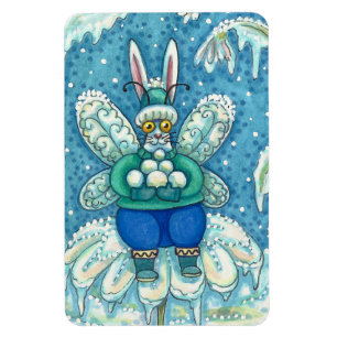 ÍMAN  FLUTTERBUN WINTER WONDERLAND, BUNNY RABBIT