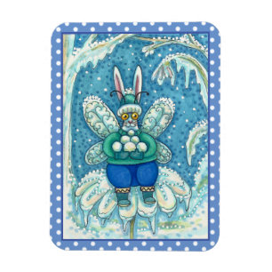 ÍMAN  FLUTTERBUN WINTER WONDERLAND, BUNNY RABBIT