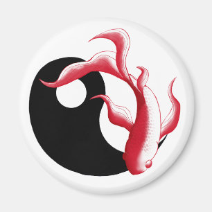 Íman Fluxo Marcial Adesivo Abstrato YinYang de Arte Mar