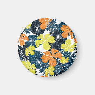 Íman Fluxo Primaveril: Textura Floral Vintage