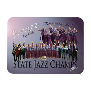 Íman Fly Girls State Jazz Champions 3x4" foto