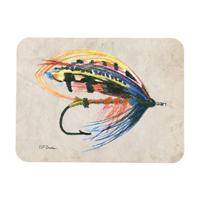 Íman FlyFisheries Lure Art Salmon Fly Lure (Horizontal)