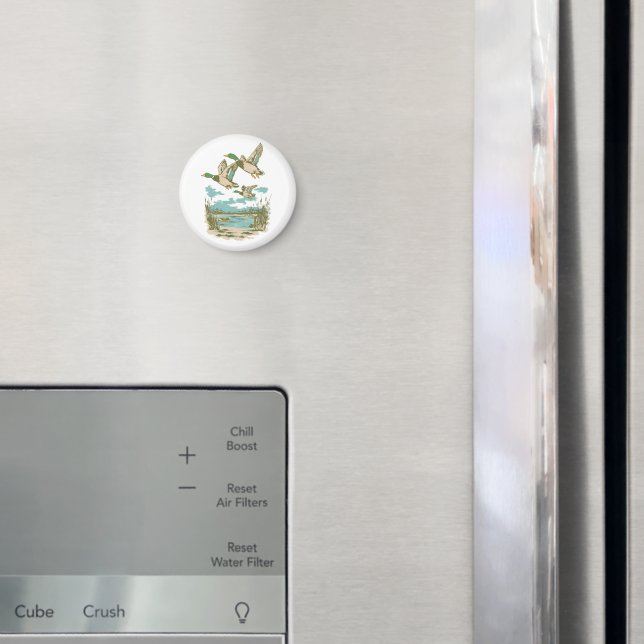 Íman Flying Ducks Wetland Wildlife Nature Hunting Outdo (In Situ (Fridge))