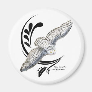 Íman Flying Snowy Owl