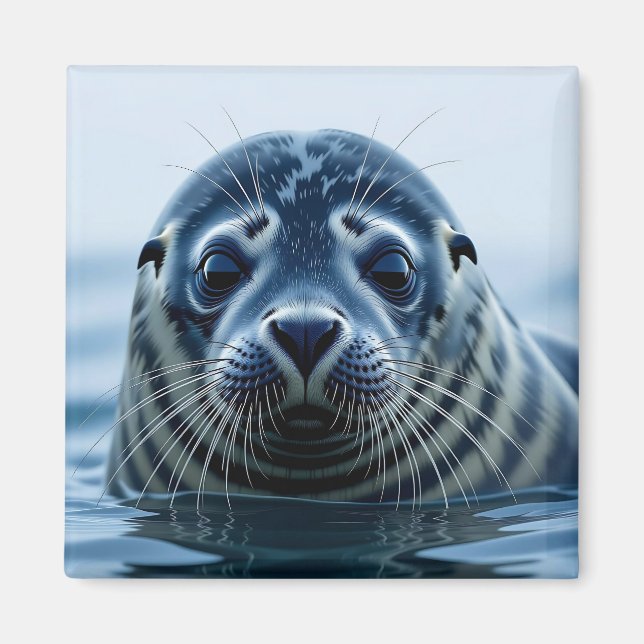 Íman Foca Fofa de Perto (Frente)
