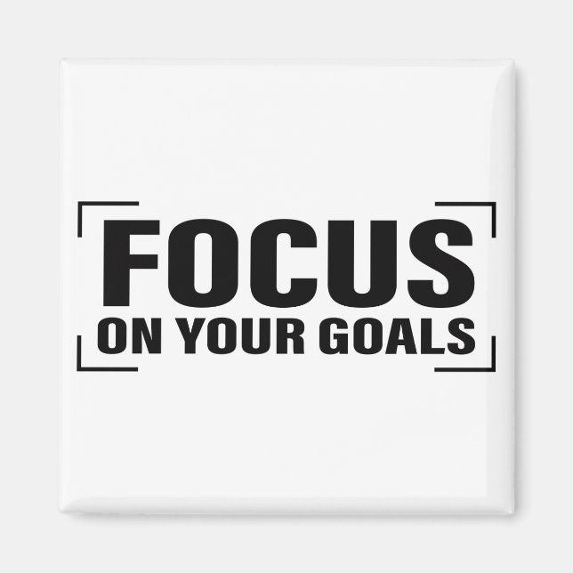 Íman Focalizar distração cita arte de citação inspiraci (Frente)