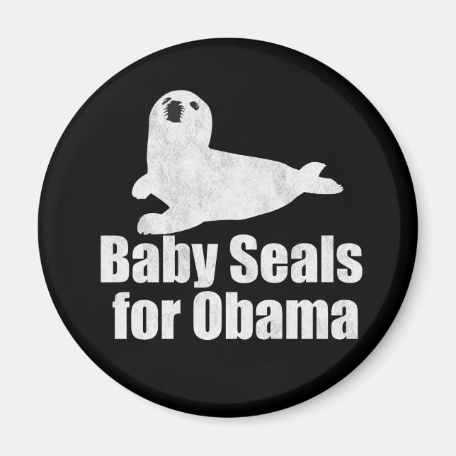 Íman Focas para bebês para Obama (Frente)