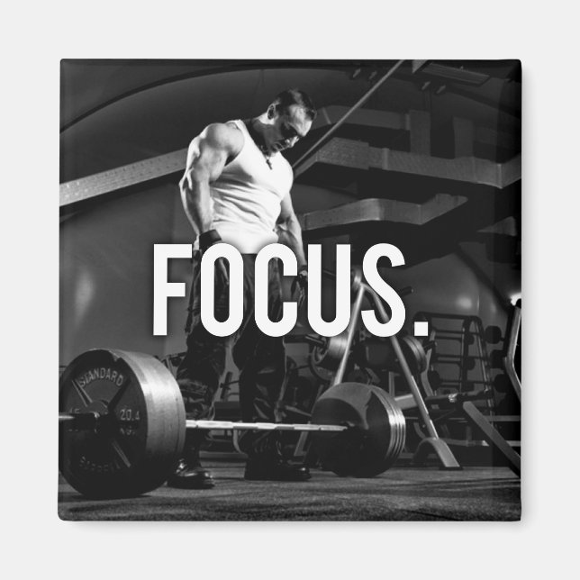 Íman FOCUS - Motivação da criação de corpo (Frente)