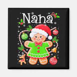 Íman Fofa Família de Biscoito de Gengibre Nana Natal Co