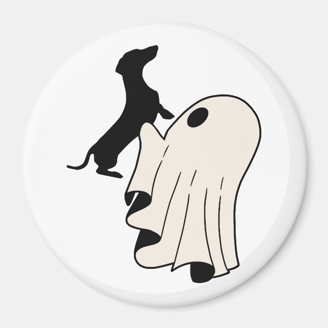 Íman Fofinho Amante de Dachshund Fantasma  (Frente)