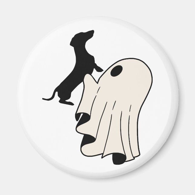 Íman Fofinho Amante de Dachshund Fantasma  (Frente)