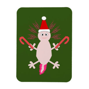 Íman Fofo de Natal Axolotl