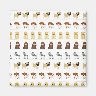 Íman fofo padrão de cão design para amantes de cães 