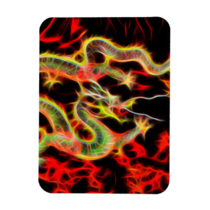 Íman Fogo oriental do dragão na energia afortunada