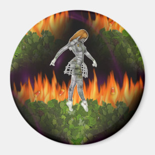 Íman fogo sem emenda & Candycorn de 3D Biomechannequin