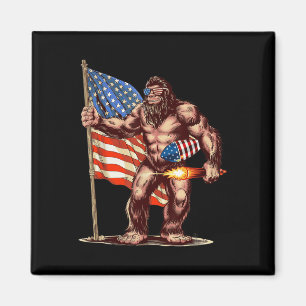 Íman Fogos de Artifício Bigfoot 4 de Julho Sasquatch Am