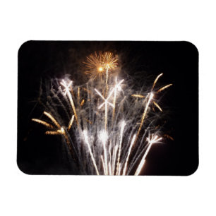 Íman Fogos de Artifício Brancos e Dourados II Celebraçã