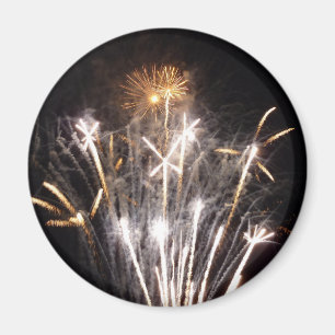 Íman Fogos de Artifício Brancos e Dourados II Celebraçã