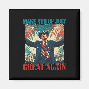 Íman Fogos de Artifício Engraçado Trump Americano Faça