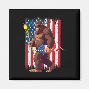Íman Fogos De Bigfoot 4 De Julho Sasquatch American