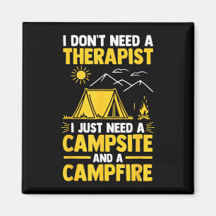 Íman Fogueira de camping vida no acampamento floresta c