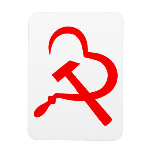 Íman Foice e Martelo, Coração, Amor, Comunismo