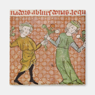 Íman Fol.215v a tentação: Um casal da dança