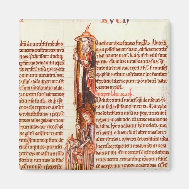 Íman Fol.97 Ruth e Boaz, de uma Bíblia (Frente)