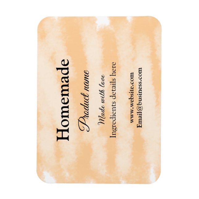 Íman Folha caseira feita com amor adicionar texto site (Vertical)