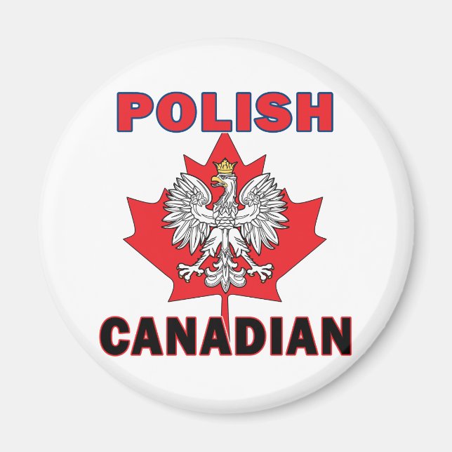 Íman Folha de águia canadiana polonesa (Frente)