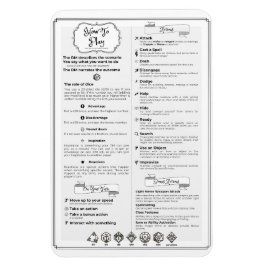 Íman Folha de Exibição do Jogador da Dnd 5 Edition