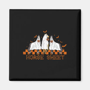 Íman Folha de Halloween Cavalo Fantástico Boo
