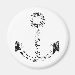 Íman Folha de prova preto e branco do olho do leopardo