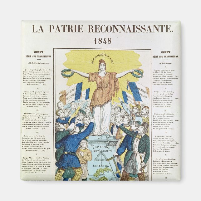 Íman folha lírica de uma canção dedicada à (Frente)