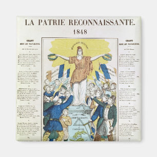 Íman folha lírica para uma canção dedicada ao