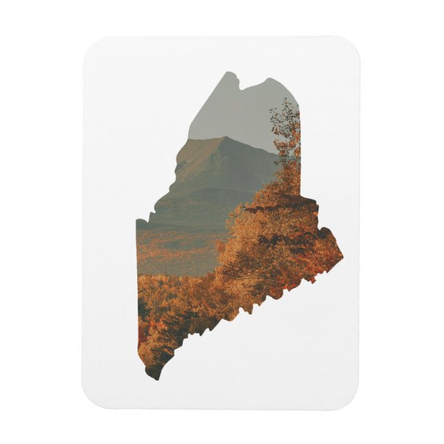Íman Folhagem de outono em Katahdin no Maine Magnet (Vertical)