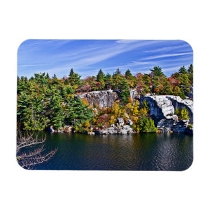 Íman Folhagem de outono em torno do lago Minnewaska