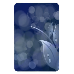 Íman Folhas de Bokeh Azul