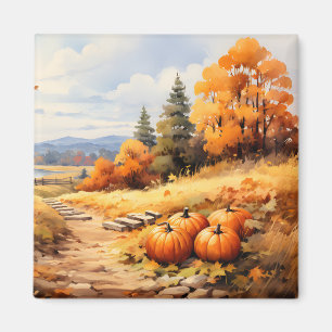 Íman Folhas de Bombeiros Rodoviários de Aquarela