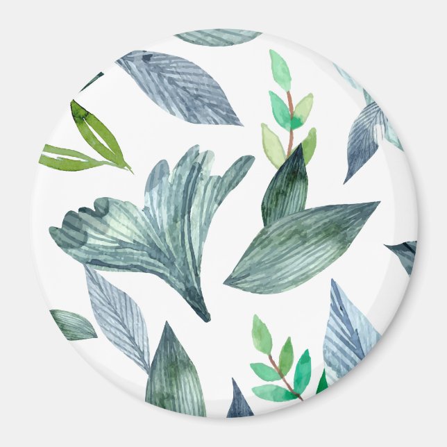 Íman Folhas de caída de cor aquosa 11 (Frente)