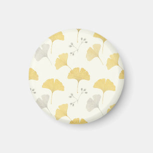Íman Folhas de Leque de Ginkgo Amarelo se Repetindo