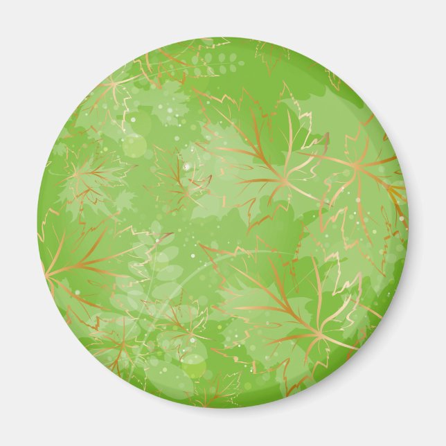 Íman Folhas de ouro 7 (Frente)