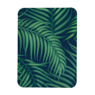 Íman Folhas de Palmeira Tropicais Noturnas