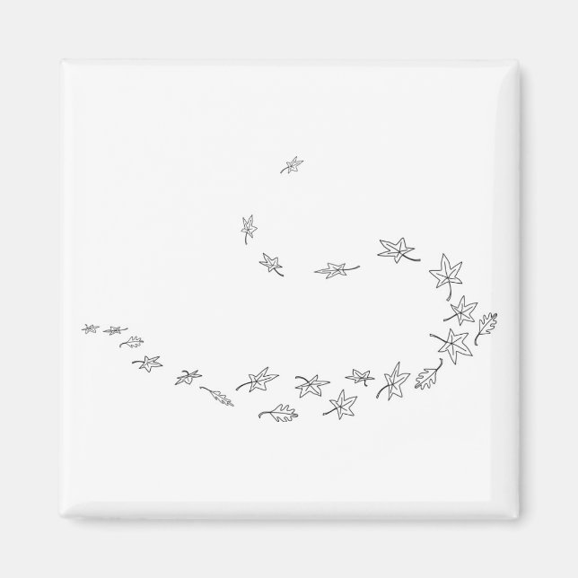 Íman Folhas do outono em turbulência (Frente)