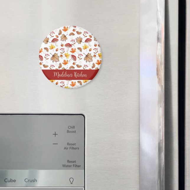Íman Folhas e Cogumelos de cozinha personalizados (In Situ (Fridge))