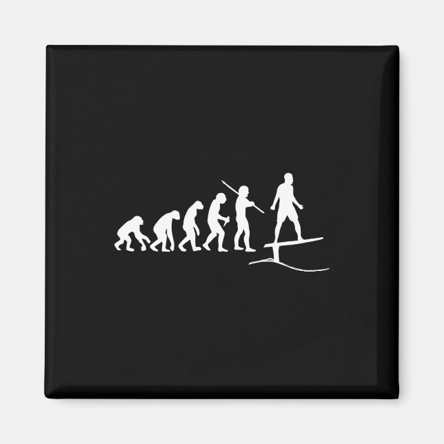 Íman Folhas Engraçadas de Surfe Evolução de Prancha de  (Frente)