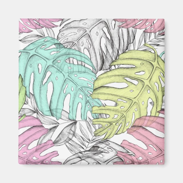 Íman Folhas tropicais (Frente)