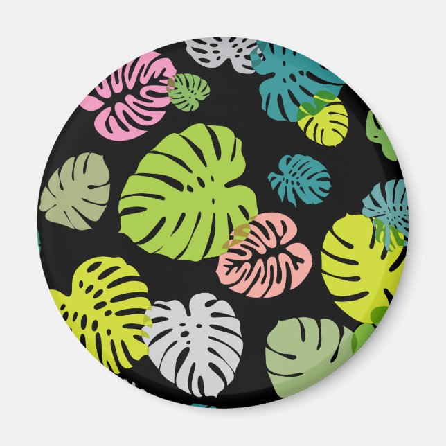Íman Folhas Tropicais Multicolor 2 (Frente)